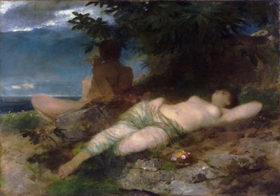 Ninfa e sátiro de Arnold Böcklin